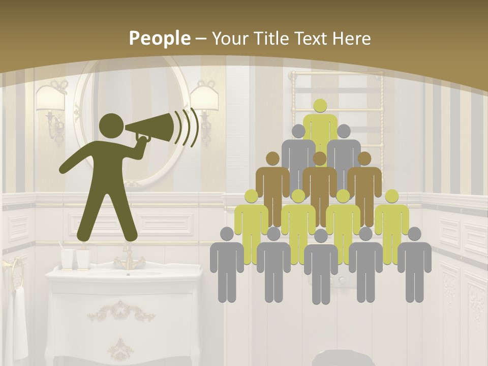 Toilet White Expensive PowerPoint Template