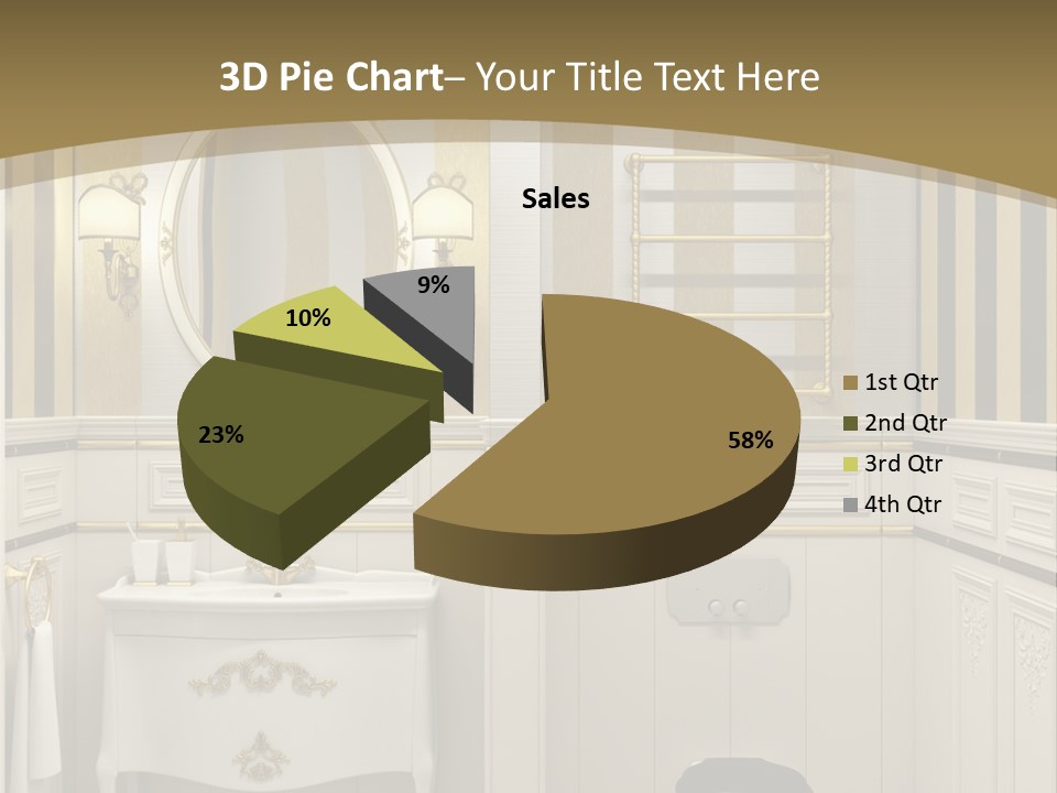 Toilet White Expensive PowerPoint Template