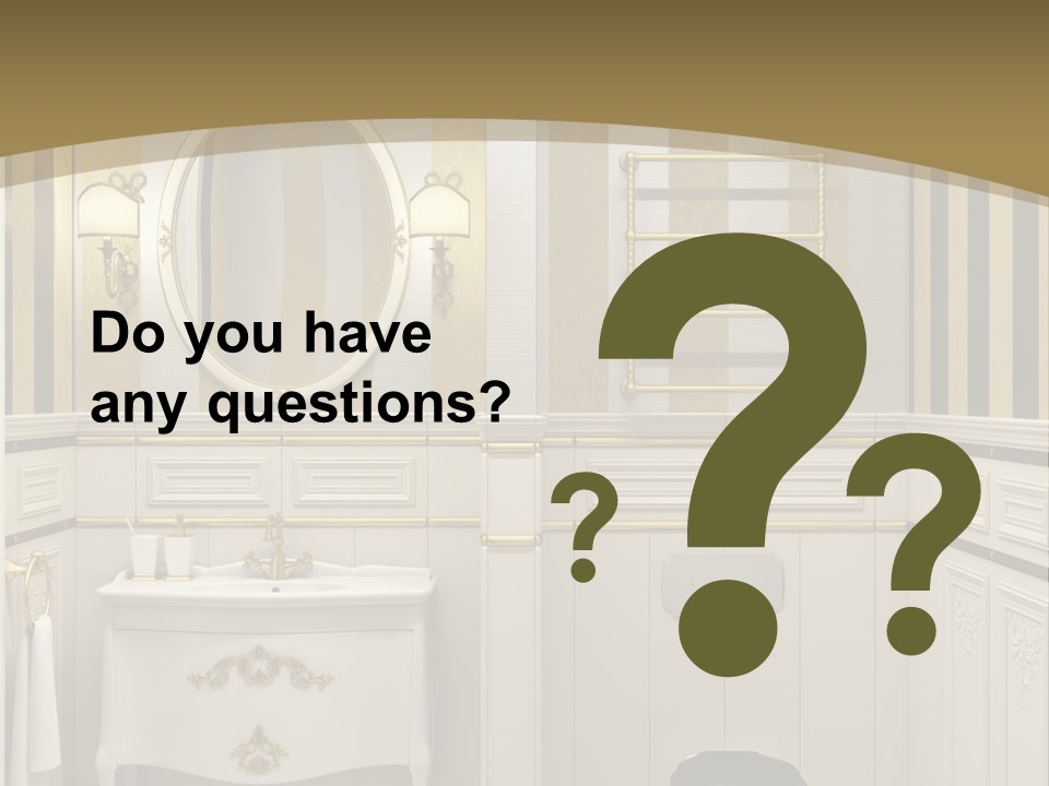 Toilet White Expensive PowerPoint Template