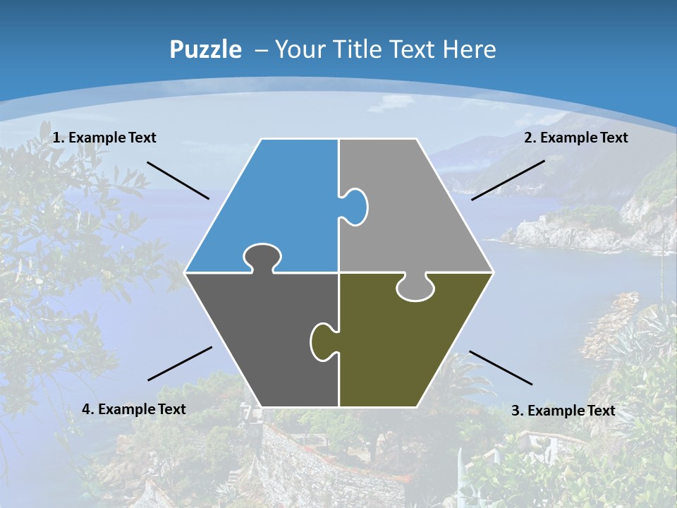 Boat Cliff Mediterranean PowerPoint Template