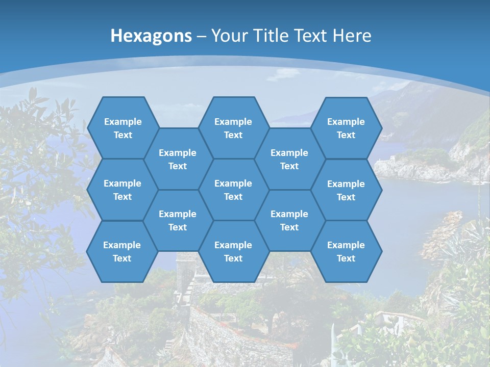 Boat Cliff Mediterranean PowerPoint Template