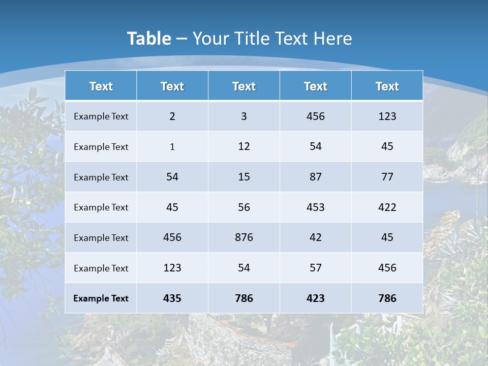 Boat Cliff Mediterranean PowerPoint Template