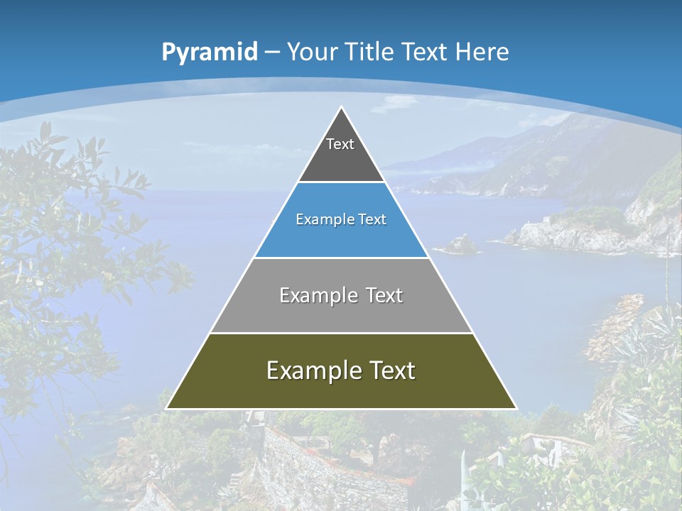 Boat Cliff Mediterranean PowerPoint Template