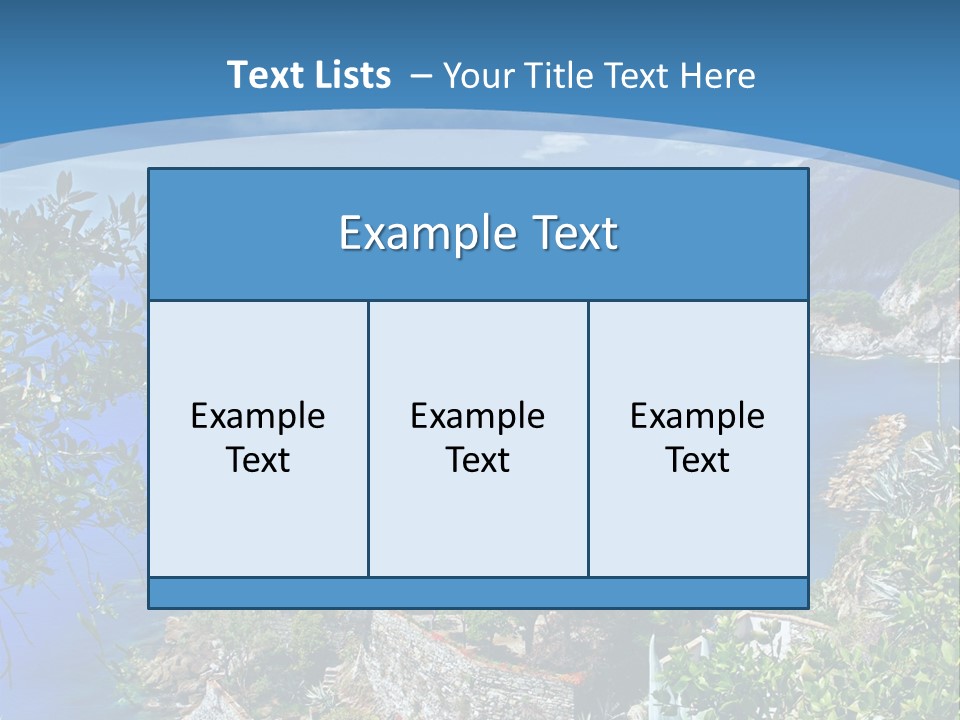 Boat Cliff Mediterranean PowerPoint Template