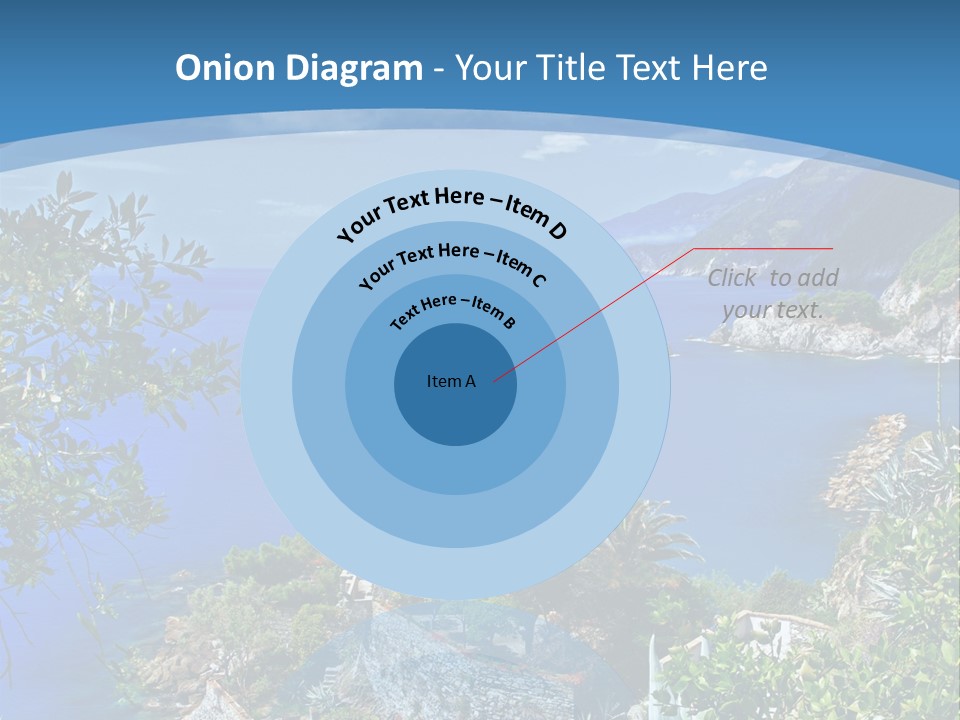 Boat Cliff Mediterranean PowerPoint Template