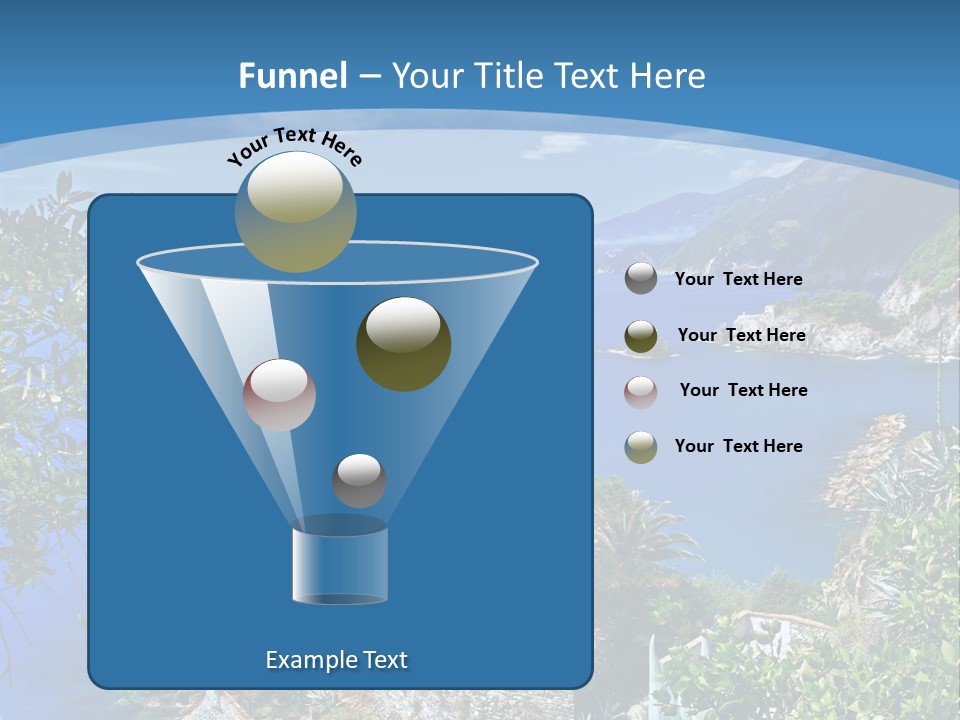 Boat Cliff Mediterranean PowerPoint Template