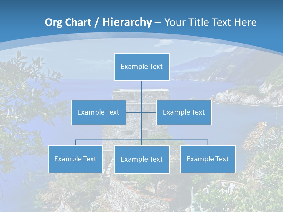 Boat Cliff Mediterranean PowerPoint Template