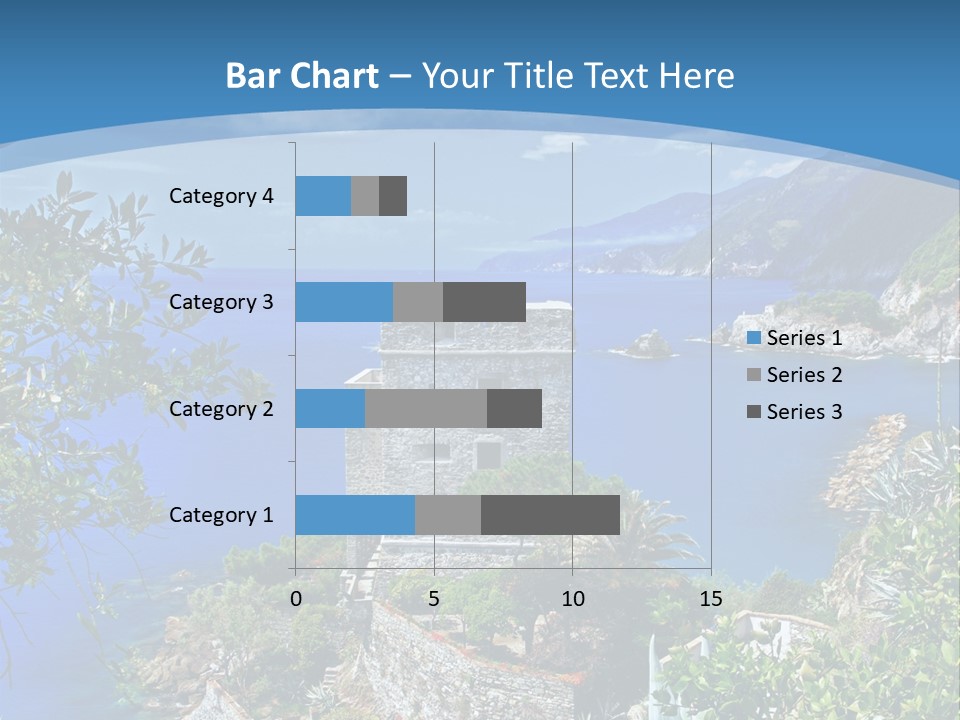 Boat Cliff Mediterranean PowerPoint Template