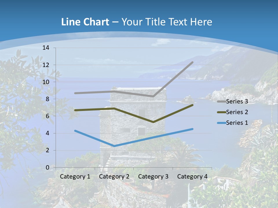 Boat Cliff Mediterranean PowerPoint Template