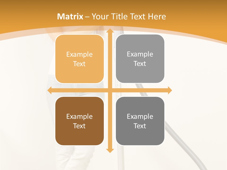 Alone Job Woman PowerPoint Template