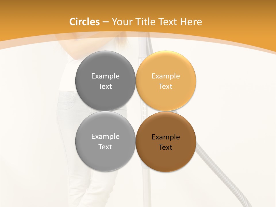 Alone Job Woman PowerPoint Template