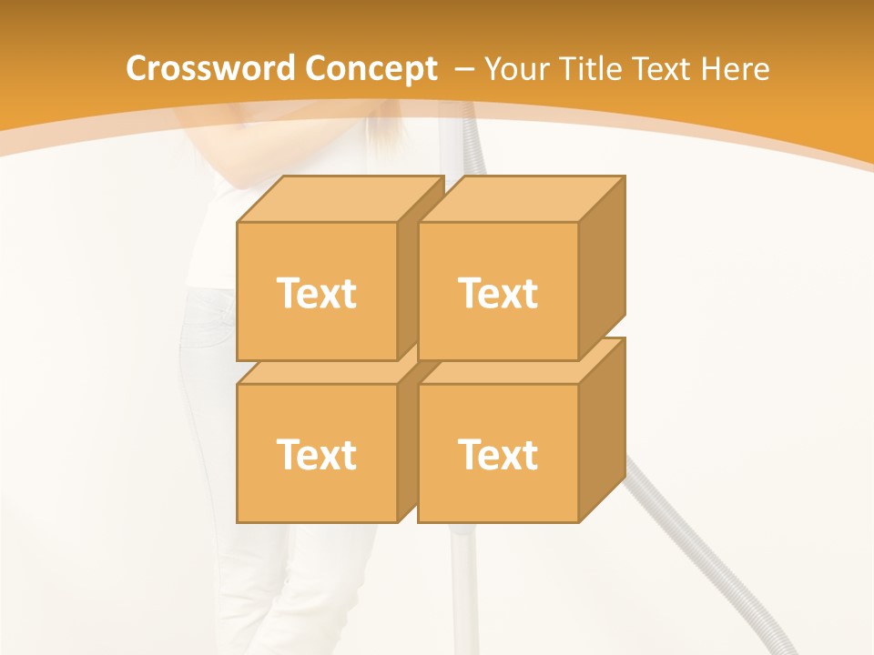 Alone Job Woman PowerPoint Template