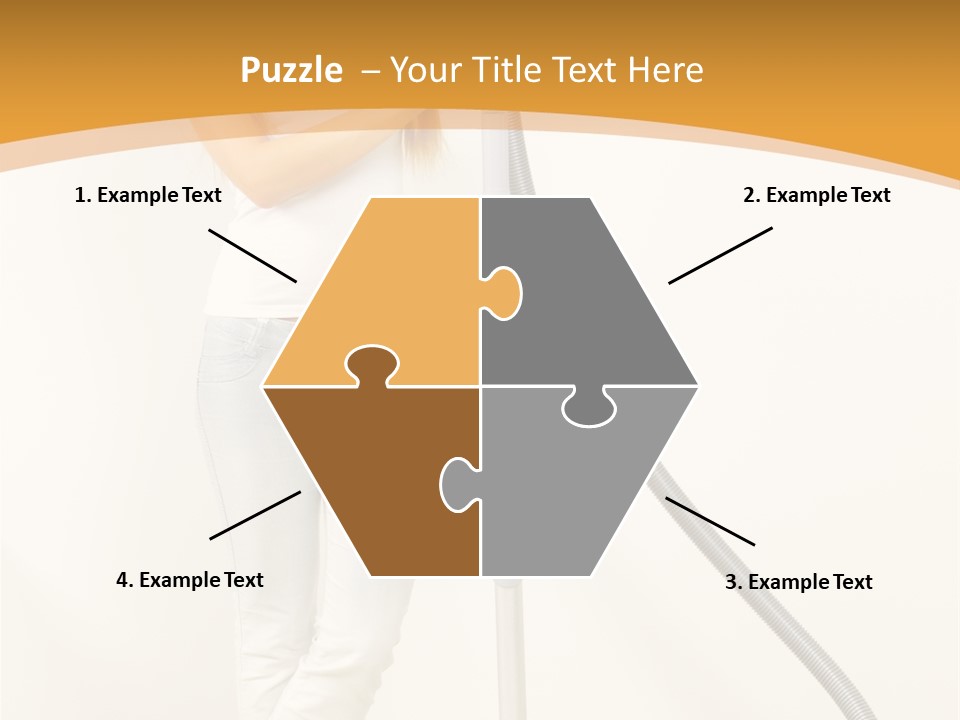 Alone Job Woman PowerPoint Template