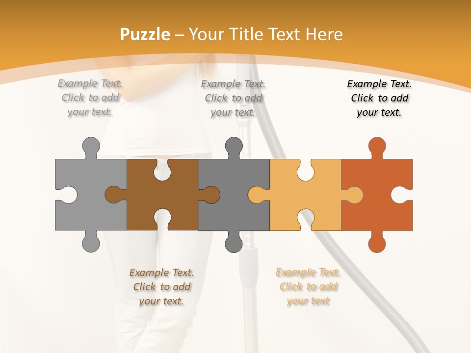 Alone Job Woman PowerPoint Template