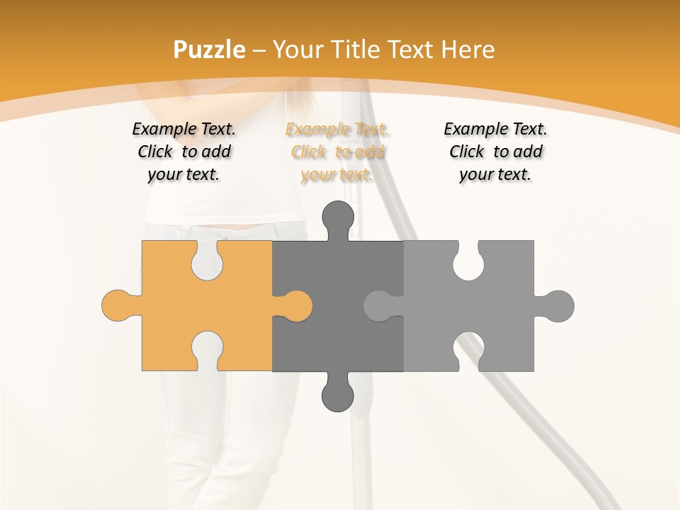 Alone Job Woman PowerPoint Template