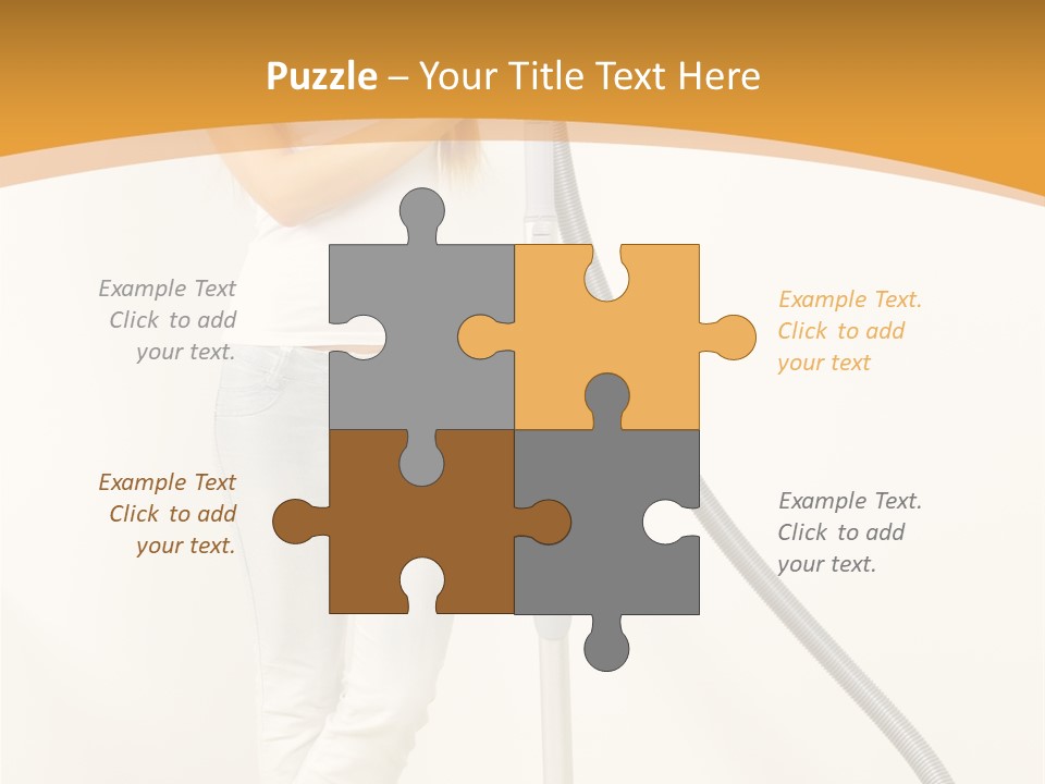 Alone Job Woman PowerPoint Template