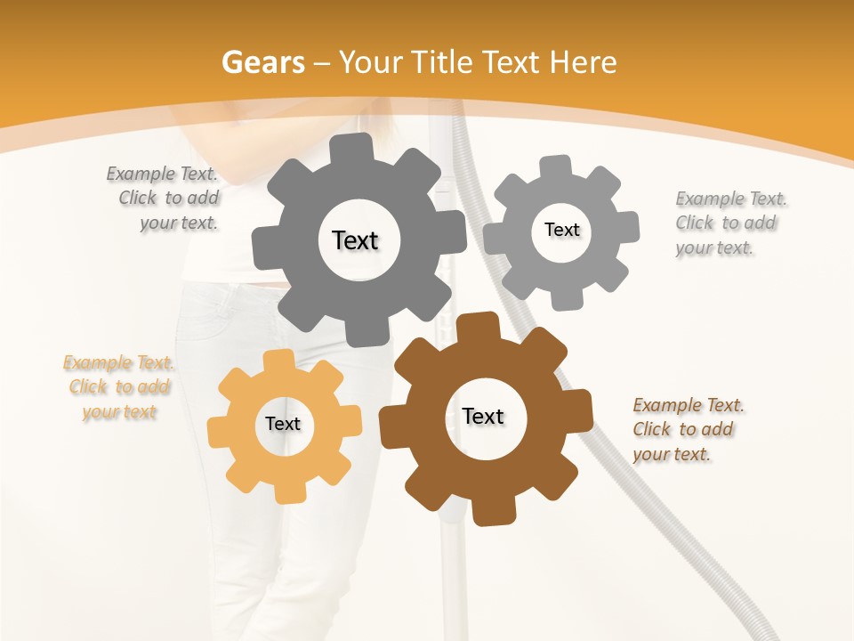 Alone Job Woman PowerPoint Template