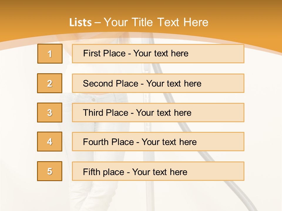 Alone Job Woman PowerPoint Template
