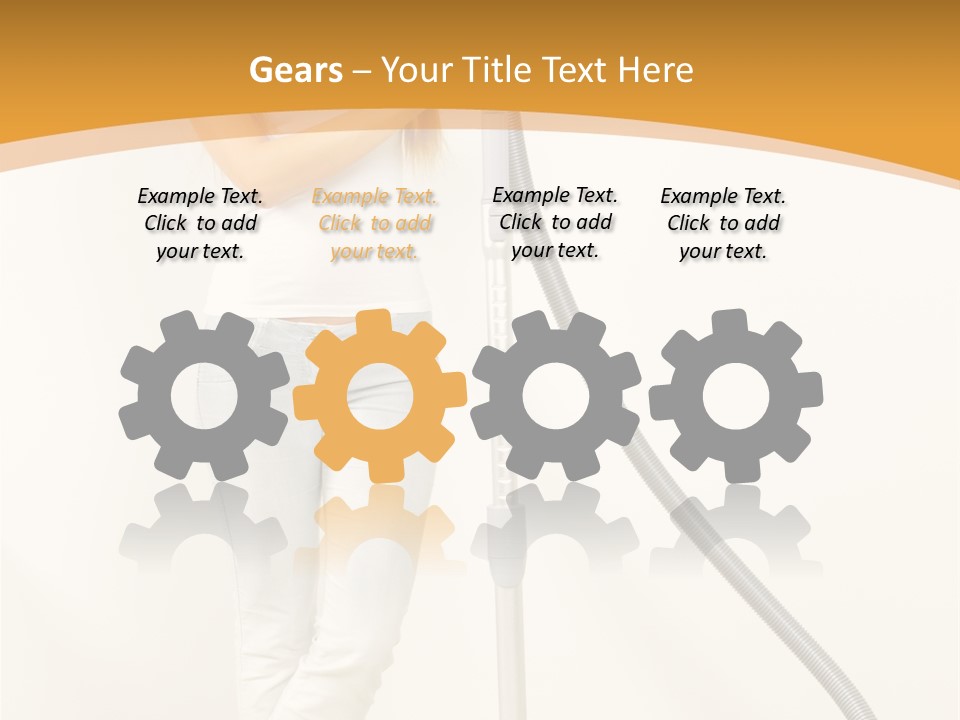 Alone Job Woman PowerPoint Template