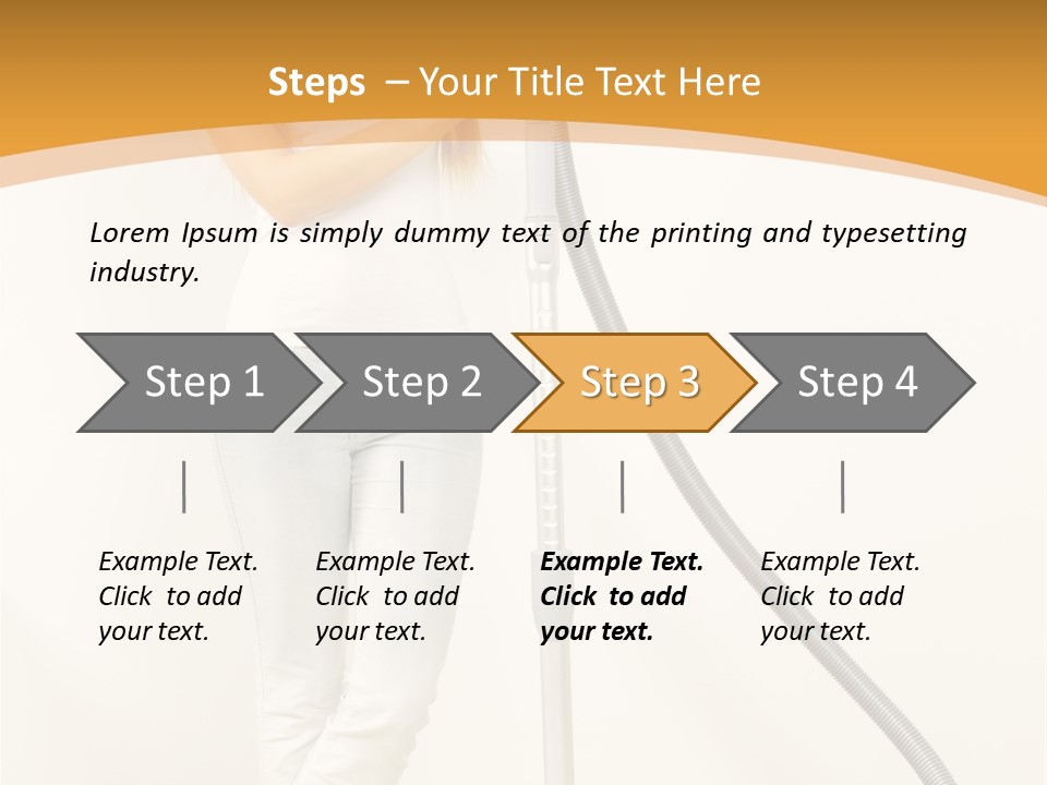 Alone Job Woman PowerPoint Template