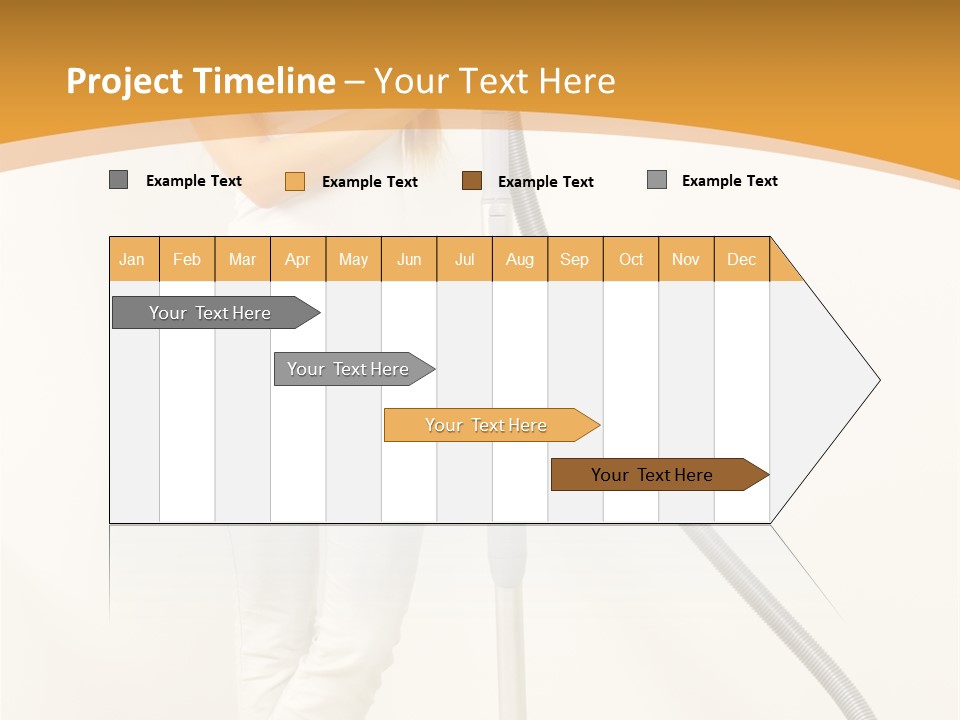 Alone Job Woman PowerPoint Template