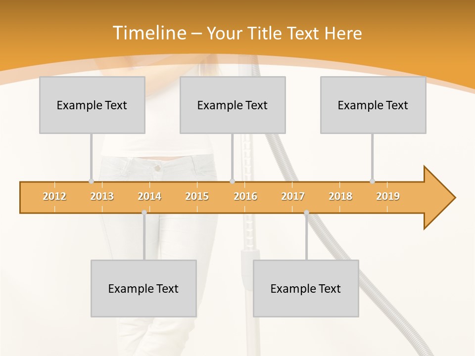 Alone Job Woman PowerPoint Template