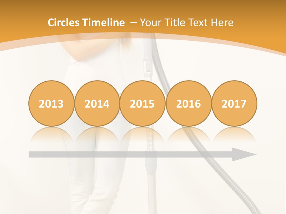 Alone Job Woman PowerPoint Template