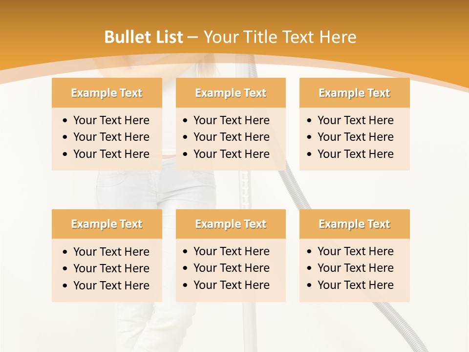 Alone Job Woman PowerPoint Template