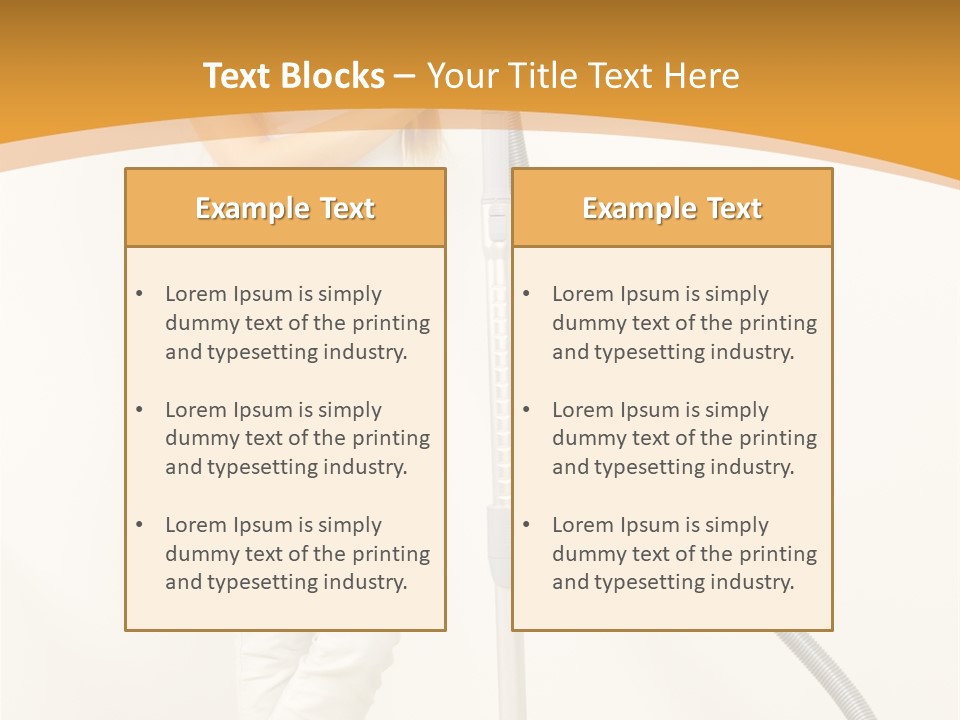 Alone Job Woman PowerPoint Template