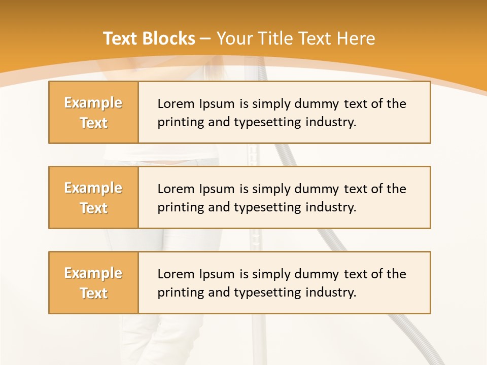 Alone Job Woman PowerPoint Template