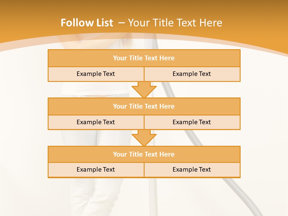 Alone Job Woman PowerPoint Template