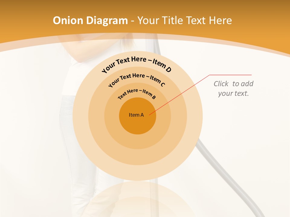 Alone Job Woman PowerPoint Template