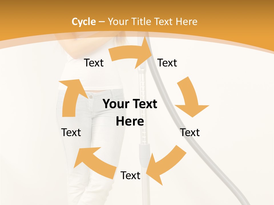 Alone Job Woman PowerPoint Template