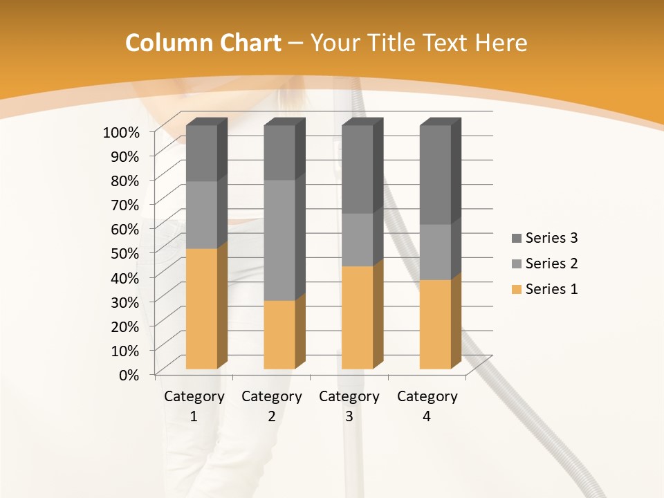 Alone Job Woman PowerPoint Template