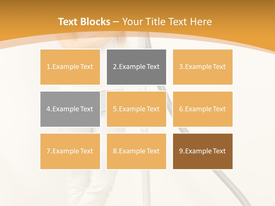 Alone Job Woman PowerPoint Template