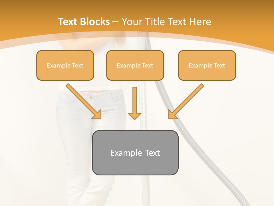 Alone Job Woman PowerPoint Template