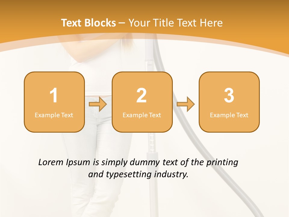 Alone Job Woman PowerPoint Template