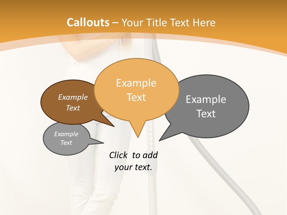 Alone Job Woman PowerPoint Template