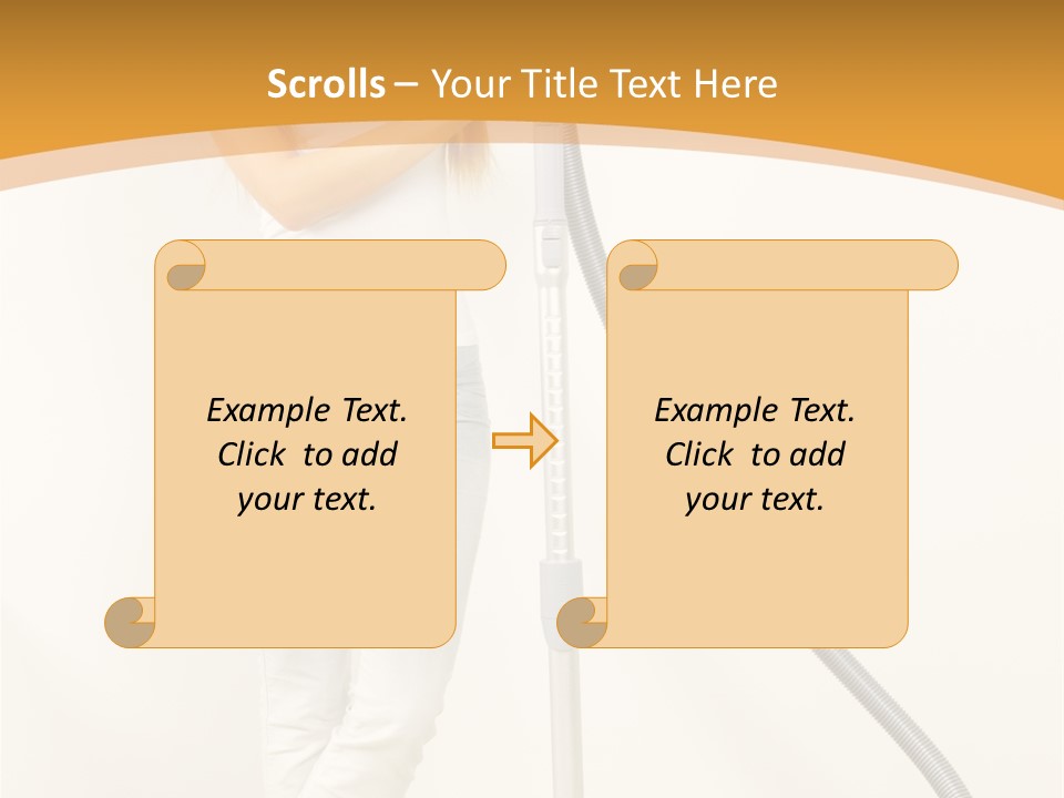 Alone Job Woman PowerPoint Template