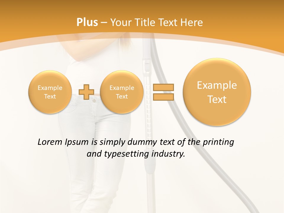 Alone Job Woman PowerPoint Template