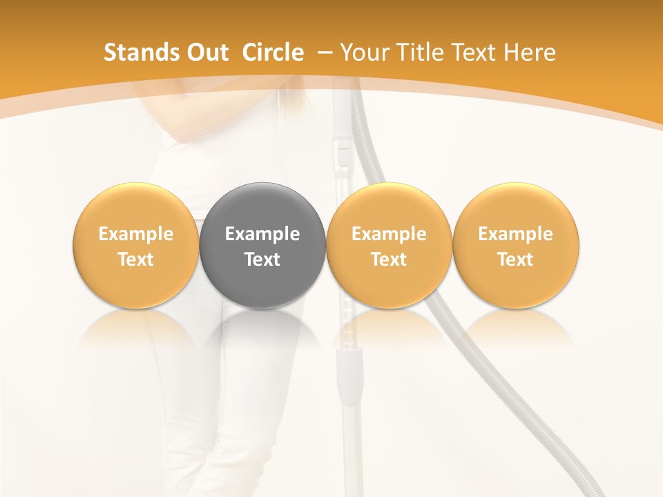Alone Job Woman PowerPoint Template