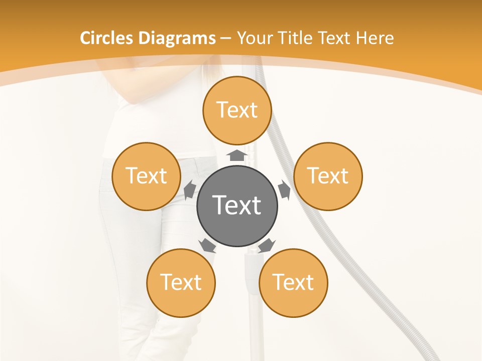 Alone Job Woman PowerPoint Template