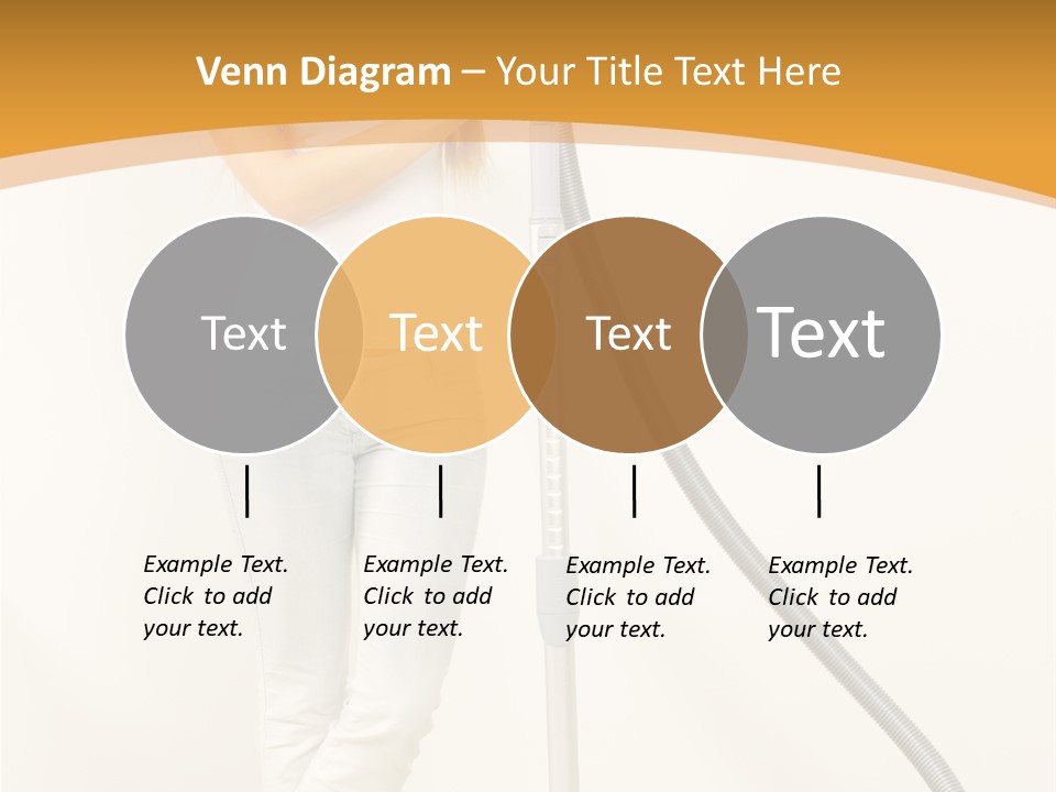 Alone Job Woman PowerPoint Template