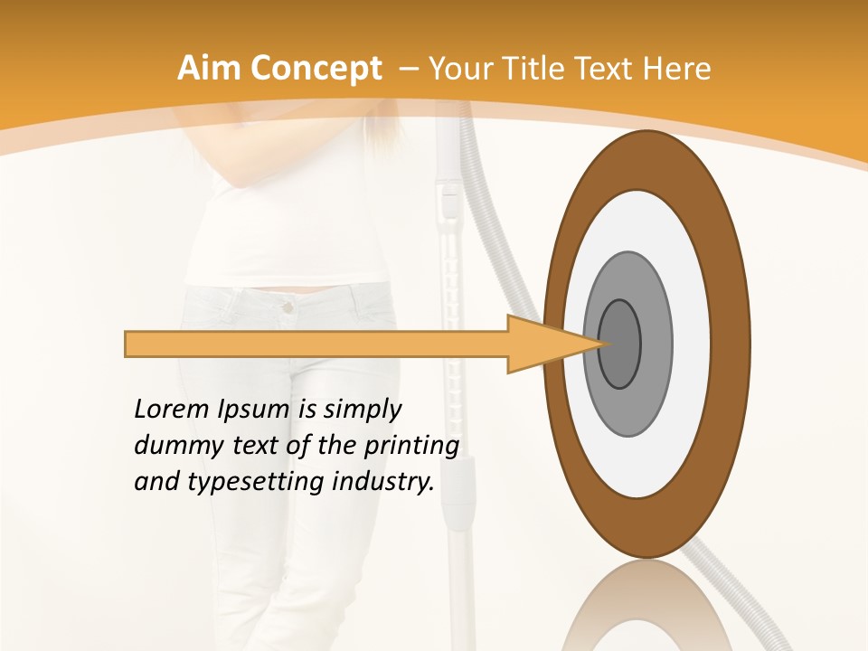 Alone Job Woman PowerPoint Template