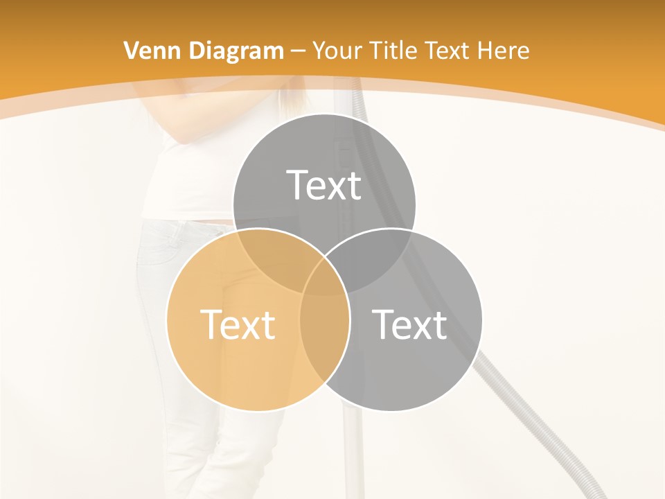 Alone Job Woman PowerPoint Template