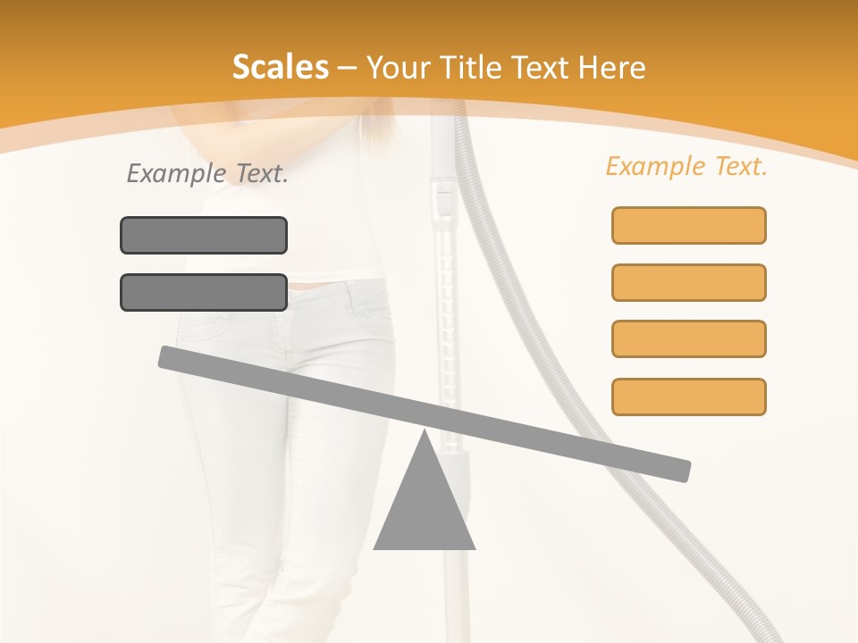 Alone Job Woman PowerPoint Template