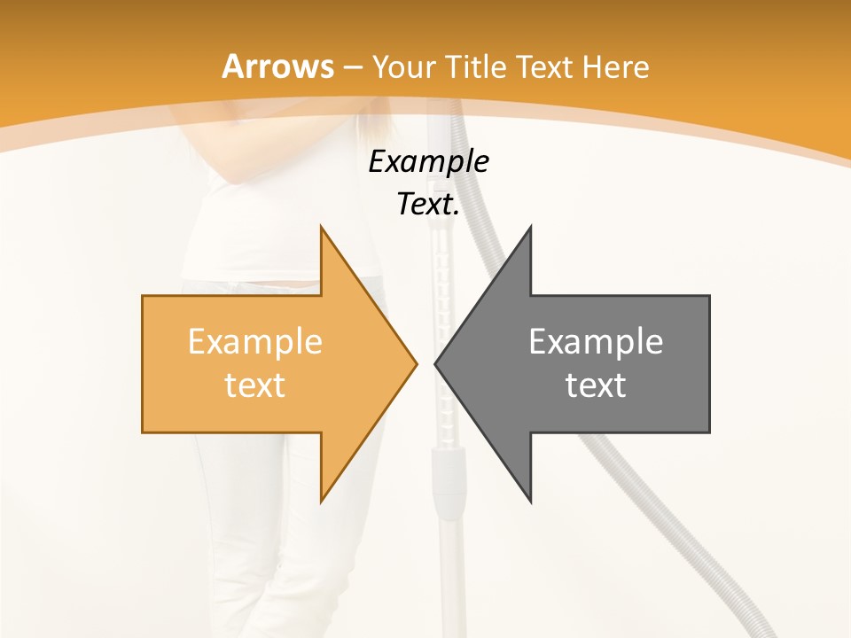 Alone Job Woman PowerPoint Template