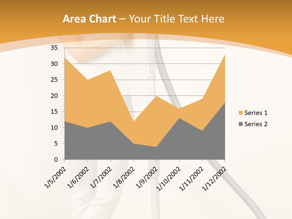 Alone Job Woman PowerPoint Template