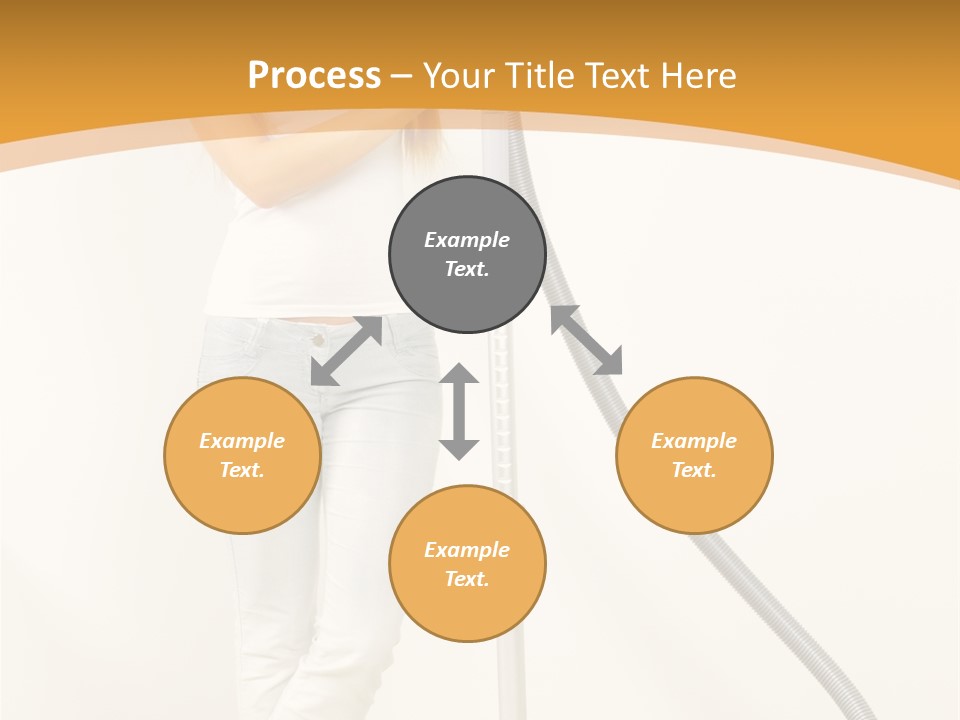 Alone Job Woman PowerPoint Template