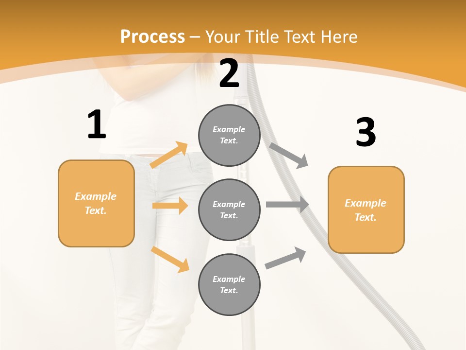 Alone Job Woman PowerPoint Template